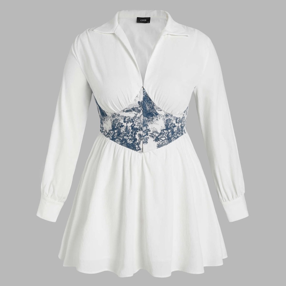 NWT Patchy Shirt Dress 3XL